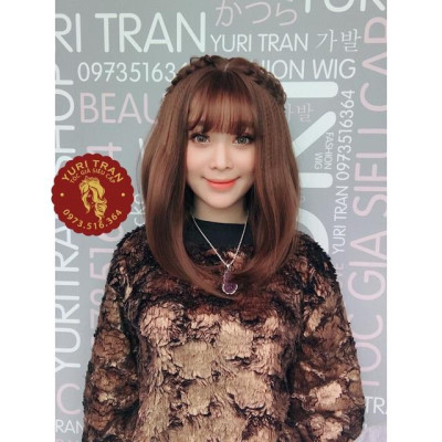 Tóc giả cao cấp chịu nhiệt- tăng lươi chùm tóc- hình thật