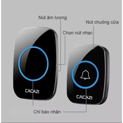 Chuônjg Cửa Không Dây Loại Xịn – Khoảng Cách Kết Nối Lên Tới 300M, Chống Nước, đèn ốp trần
