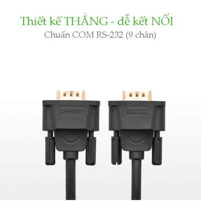 Dây cáp COM RS-232 cái sang cái dài 1.5M UGREEN DB101 20149 - Hàng chính hãng