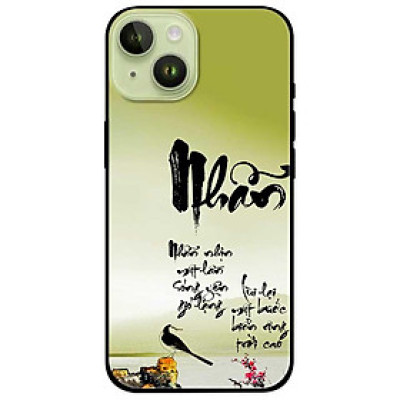 Ốp lưng cho IPhone 15 - 15 Plus - 15 Pro - 15 Pro Max - 16 - 16 Plus - 16 Pro - 16 Pro Max - Thư Pháp Nhẫn Nhịn - Hàng Chính Hãng