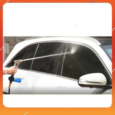 ️Evoucher Bộ dây vòi xịt nước rửa xe, tưới cây , tăng áp 3 lần,loại 3m,5m 206701-3 đầu đồng,cút nối nhựa đen+  đai