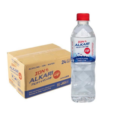 Thùng 24 chai x 500ml nước uống ion kiềm Alkari, giúp tăng cường sức đề kháng
