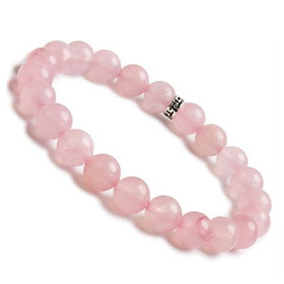 Vòng tay phong thủy đá thạch anh hồng thiên nhiên mix Charm may mắn cho Nữ công sở làm trang sức