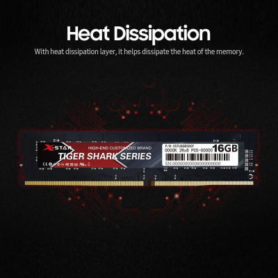 X-Star 8GB DDR4 3200MHz Desktop Memory RAM 240 Pin 1.2V/ Great Responsiveness/ Plug and Play/ for Intel/AMD Motherboards