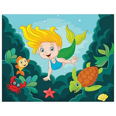 Xếp Hình 63 Mảnh - Tiên Cá Dễ Thương 63-147