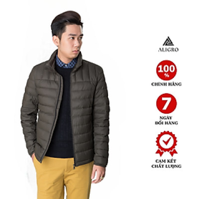 Áo khoác lông vũ  màu xanh rêu đậm ALGALV.14
