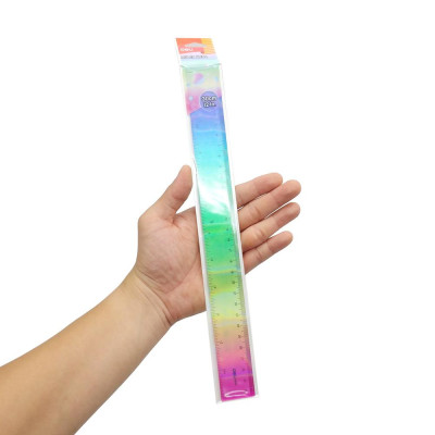 Thước Kẻ Màu Cực Quang 30 cm - Deli EH654