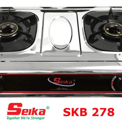 Bếp Gas Đôi Toàn Thân Inox Seika SKB278 - Hàng Chính Hãng
