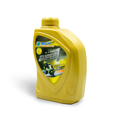 Nhớt Xe Tay Ga BCP Super 1 SAE 10W40, JAPI SL, JASO MB, Chai 0.8 Lít