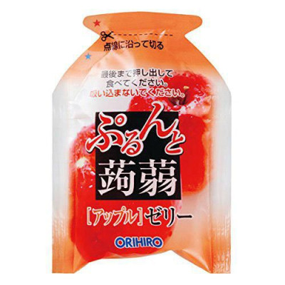 Combo 6 gói Thạch trái cây Orihiro vị Nho tím & Táo đỏ 240gr