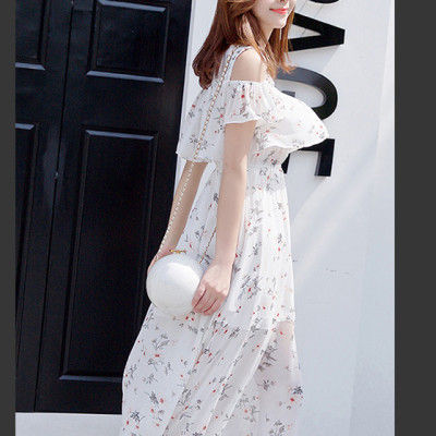 Váy đầm voan hoa nhí sáng màu nhẹ nhàng nữ tính, maxi dáng bèo xinh xắn dễ mặc, dùng đi biển, du lịch, sự kiện | MX016