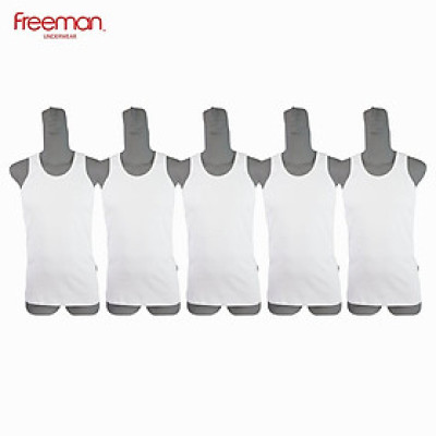 Áo thun nam ba lỗ chất liệu cotton FREEMAN ASF205 [Combo 5]