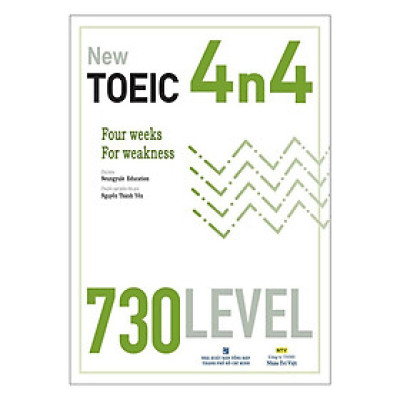 Sách - New TOEIC 4n4 - 730 Level (Kèm CD) - Nhân Trí Việt