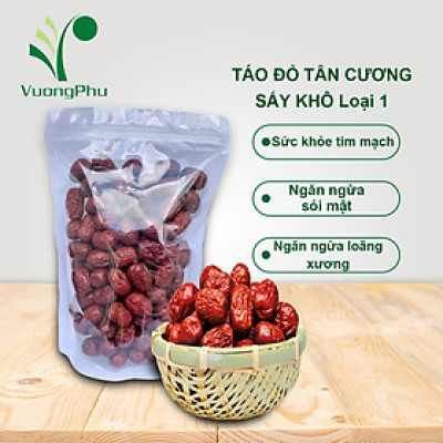 Táo đỏ Tân Cương sấy khô  Loại 1, dẻo thơm tự nhiên, bồi bổ sức khỏe 