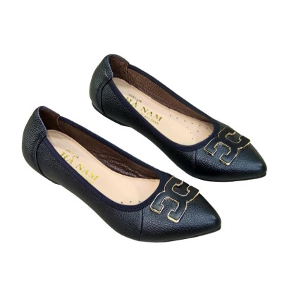 Giày Nữ Búp Bê Đế Bệt Da Bò Thật TiTi ĐÔ Cao Cấp GBBN2069d