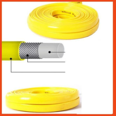 Bộ dây vòi xịt nước rửa xe,tưới cây tăng áp 3 lần 7-10M( nối nhựa xanh) 206317