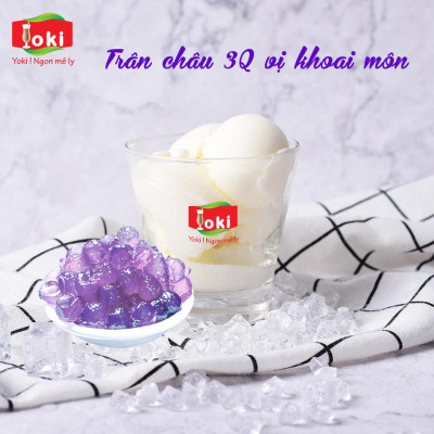 Combo Trân châu 3Q vị khoai môn Yoki và Trân châu 3Q vị Matcha Yoki