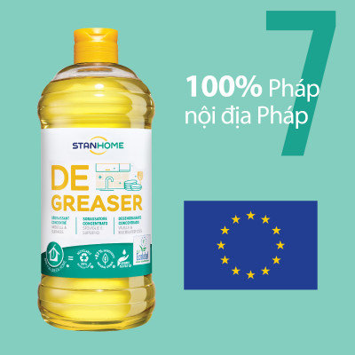 Dung dịch loại bỏ dầu mỡ hữu cơ đa năng cho da nhạy cảm Stanhome Degreaser Ecolabel 750ml