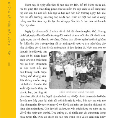 Những Bài Văn Mẫu Lớp 8 (Tập 1)