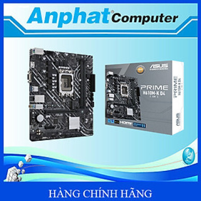 Bo mạch chủ Main ASUS PRIME H610M-K D4-CSM Socket LGA 1700 - Hàng Chính Hãng