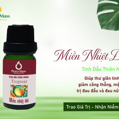 Tinh dầu Miền nhiệt đới Peace Mass dùng cho máy xông 10ml