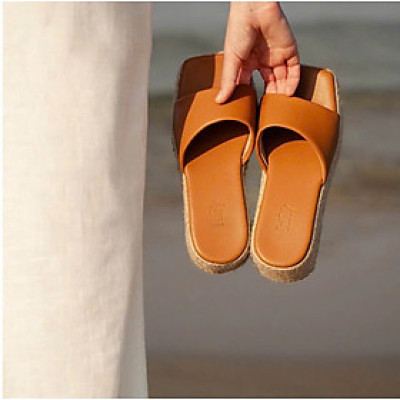 Dép Cói Đế Xuồng FTW003BRONZE thời trang thiết kế Hity