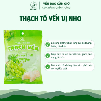 Yến Đảo - Thạch Yến Vị Nho, Bổ Sung Năng Lượng, Thanh Mát Mỗi Ngày