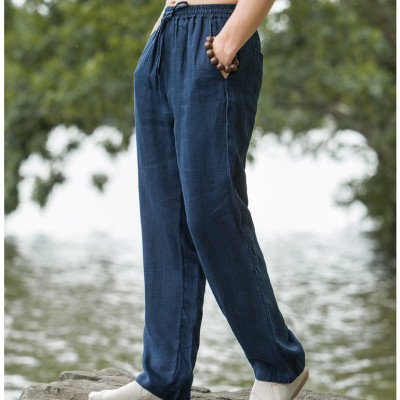 quần nam đũi linen đi biển