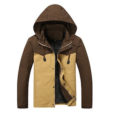 Áo Khoác Nam Kaki Phối Nón Phong Cách Hàn Quốc Cao Cấp AK38