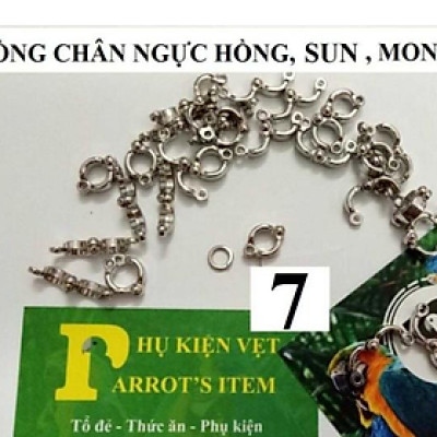 1 BỘ CẦU ĐỨNG LỚN 55x40 kèm xích và vòng chân cho vẹt