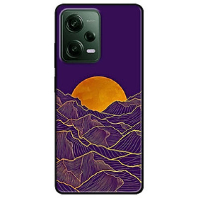 Ốp lưng dành cho Redmi Note 12 - Redmi Note 12 Pro 4G - Redmi Note 12 Pro 5G - Trăng Núi Tím - Hàng Chính Hãng