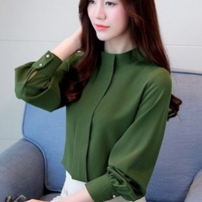 Áo kiểu nữ xếp ly giữa sang trọng, thích hợp mặc công sở, dự tiệc