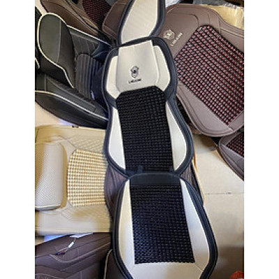 (4 màu hót nhất) 1 Cái Lót Ghế ô tô Libaiw Chất Liệu Da Cao Cấp Phủ 1 Ghế Trước,Có Đan Hạt Gỗ Chống Nóng, Massage Lưng