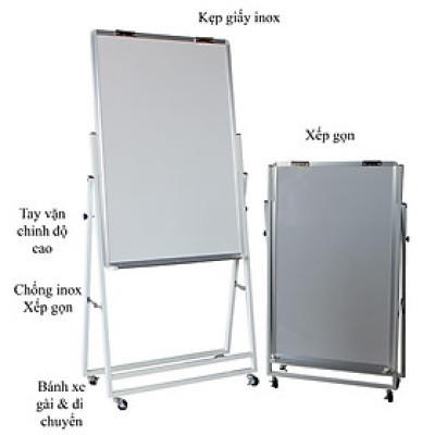 Bảng Flipchart chân gấp viết bút lông từ Laminate KT 60x100cm
