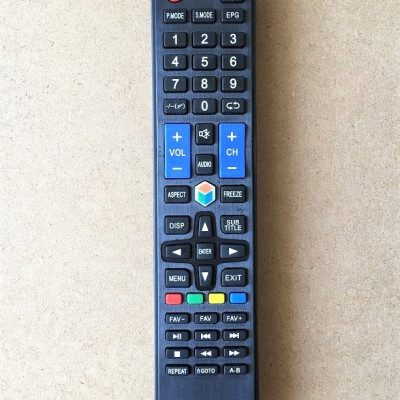 Remote Điều Khiển Dành Cho Smart TV, Internet Tivi, Ti Vi Thông Minh ASANZO (Kèm pin AAA Maxell)