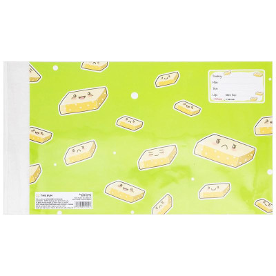 Giấy Bao Tập 2 Trong 1 Bìa Kiếng - Bánh Việt - The Sun 05 - Mè Xửng (5 Cái/ Xấp)