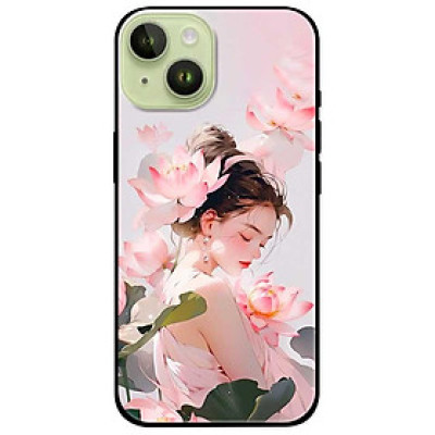 Ốp lưng cho IPhone 15 - 15 Plus - 15 Pro - 15 Pro Max - 16 - 16 Plus - 16 Pro - 16 Pro Max - Thiếu Nữ Sen Đẹp - Hàng Chính Hãng