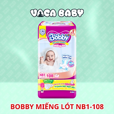 MIẾNG LÓT SƠ SINH BOBBY NB1 108 MIẾNG