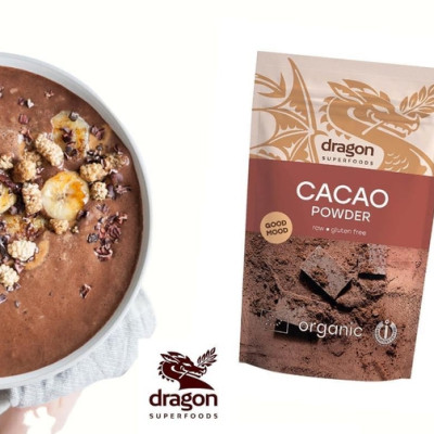Bột Ca cao nguyên chất hữu cơ 200gr - Dragon Superfoods