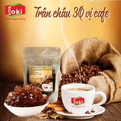 Combo Trân châu 3Q vị cafe và Trân châu 3Q vị Matcha