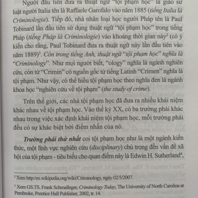 Tội phạm học đương đại (tái bản lần thứ hai, có sửa đổi, bổ sung)