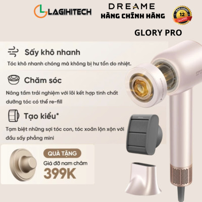 Mấy Sấy Tóc Dreame Hair Glory Pro Bản Quốc Tế (Bảo Hành 24 Tháng)- Hàng Chính Hãng