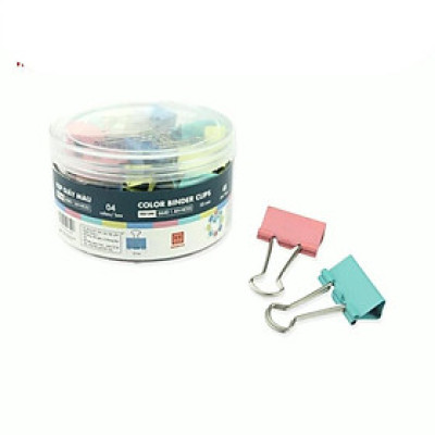 Kẹp giấy nhiều màu Hồng Hà 25mm 6640 (hộp 48 chiếc)