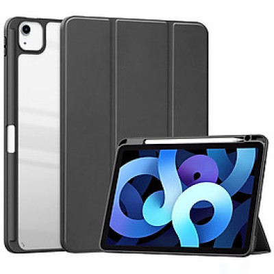 Bao Da Mặt Lưng Trong Suốt dành cho iPad Pro 11" M4 2024/Pro 13" M4 2024/Air 6 11" M3/M2/Air 6 13" M3/M2 Zaki - Hàng Nhập Khẩu