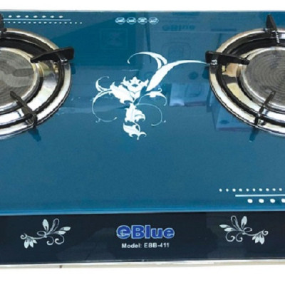 Bếp Gas Đôi Mặt Kính eBlue (Sen Hồng Ngoại)- EBB411 - Hàng chính hãng