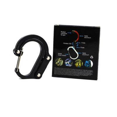 Khoá xoay đa năng D-loại carabiner du lịch ngoài trời