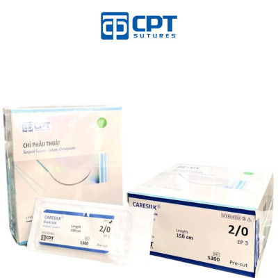 Chỉ phẫu thuật không tiêu CPT Caresilk Silk số 2/0 - S300