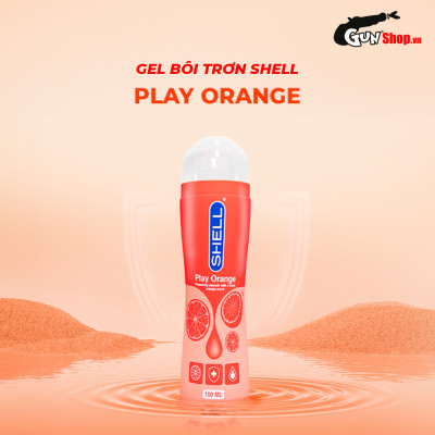 Gel bôi trơn hương cam Shell Play Orange - Chai 100ml 