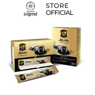 Cà Phê Hòa Tan G7 Trung Nguyên Gold Rumi - Hộp 14 gói - Cà phê sữa ngọt lành, đậm đà, thư thái