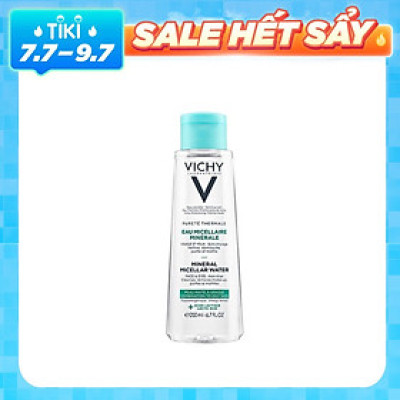 Nước tẩy trang Mineral Micellar Water cho da bóng dầu và da hỗn hợp Vichy Pureté Thermale Oily Skin 200ml